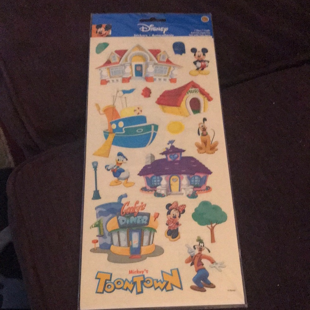 Disney Mickey's Toontown Sticker Sheet - Colorful Character Decals